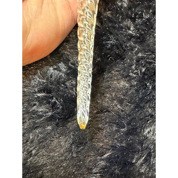 Elegant Gold & Clear Glass Ornament Decoration With Intricate Design & Hanging - Picture 3 of 7